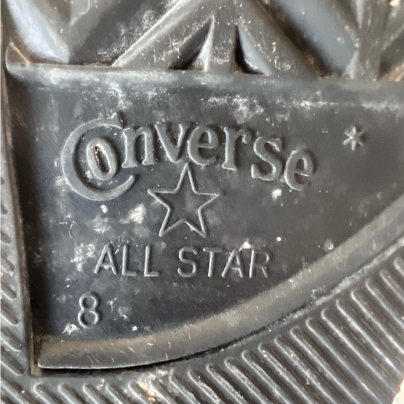 Converse High-Top Pink and Black Sneakers orthopedic heel - Picture 8 of 10